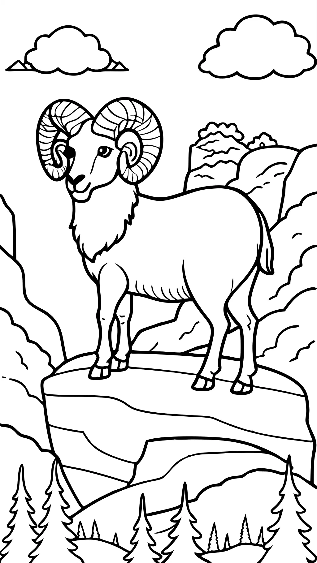 ram coloring page